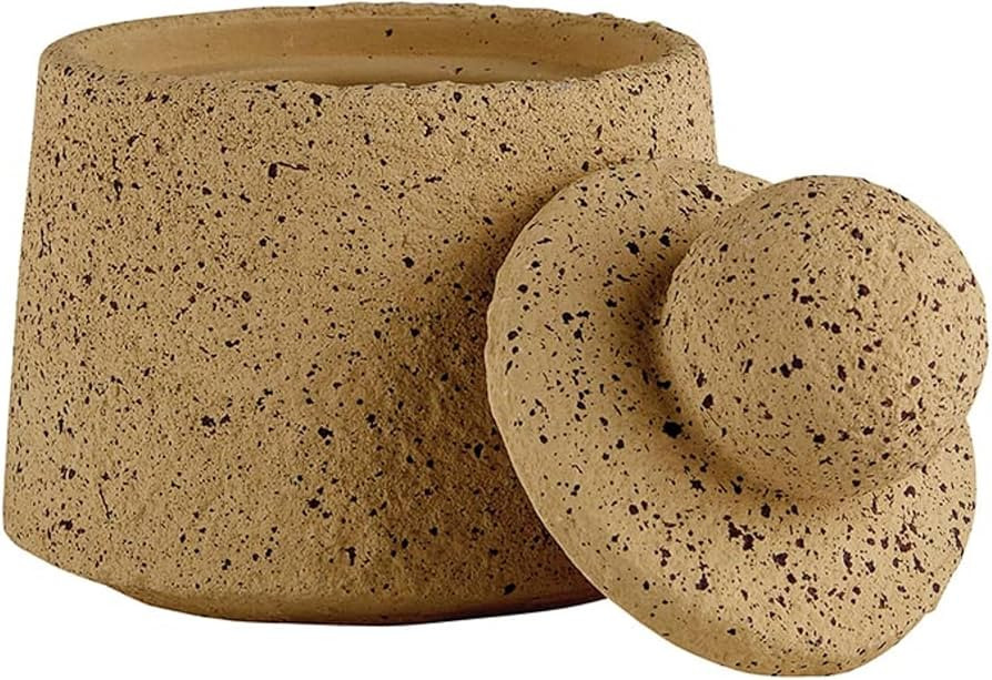 47th & Main Canister for Storage Cement Modern Home Décor for Coffee Table, 4.25" Dia x 5.5" H, ... | Amazon (US)