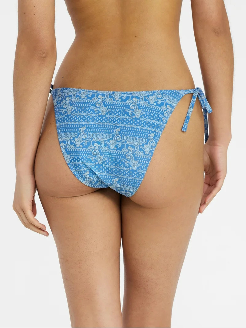 No Boundaries Paisley String Bikini Bottoms, Women's XXS-XXL | Walmart (US)