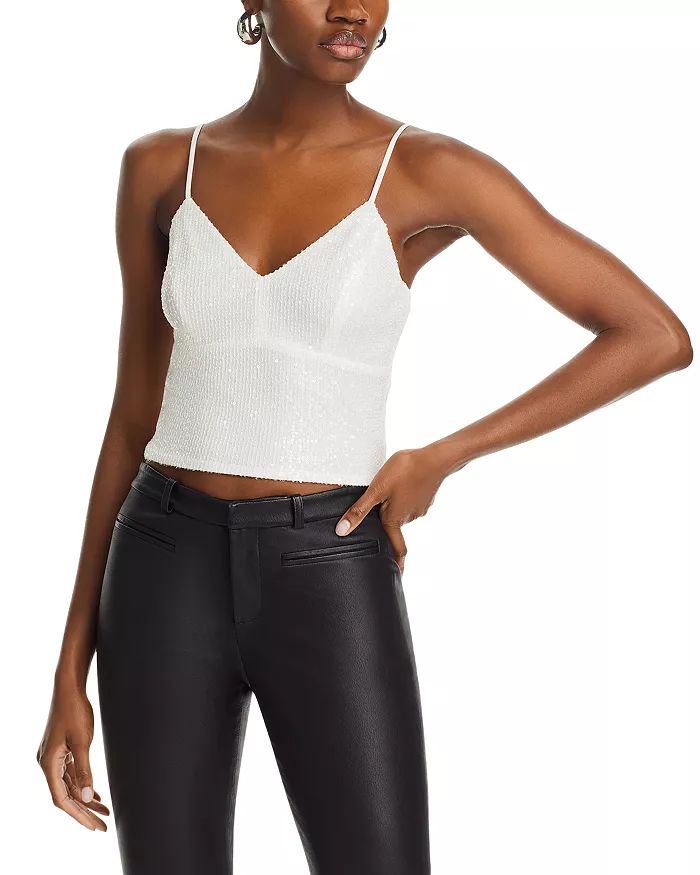 Sequined Cropped Camisole - 100% Exclusive | Bloomingdale's (US)