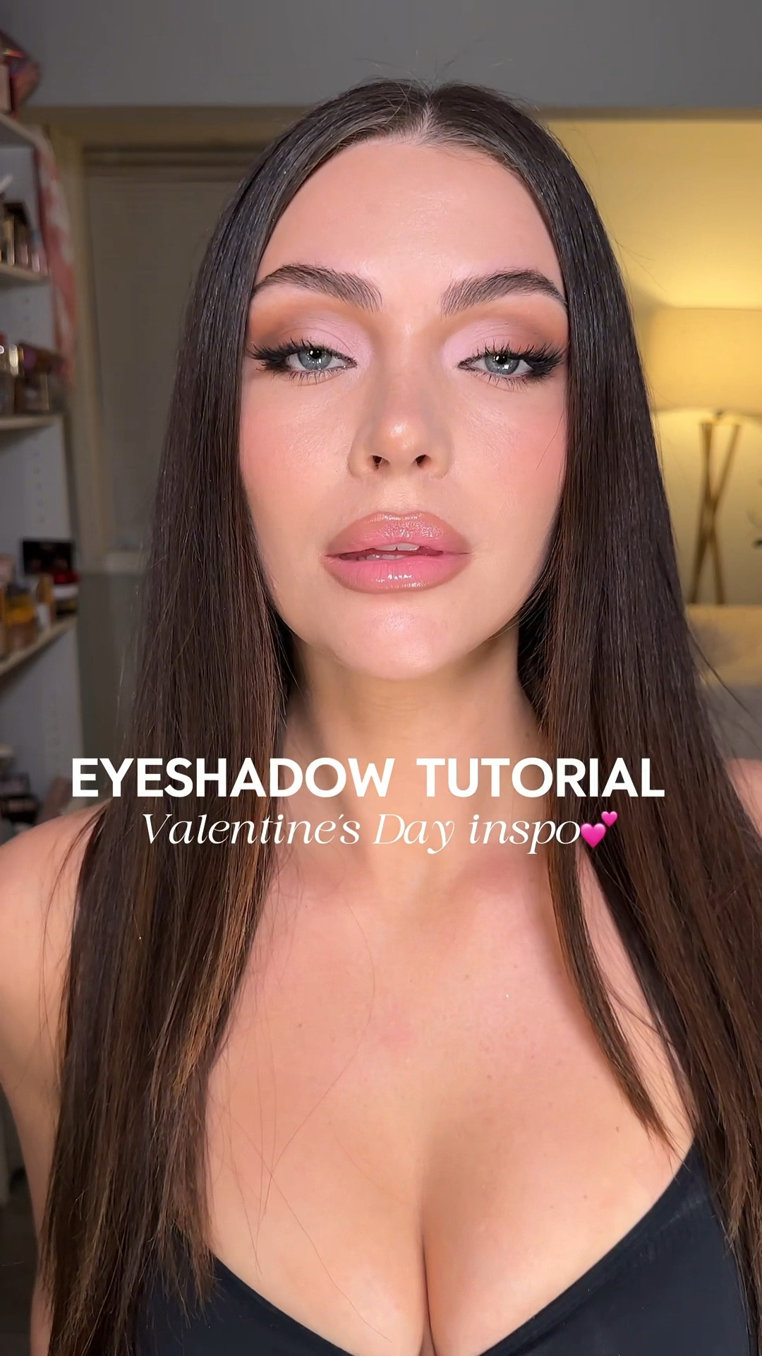Valentine’s Day eyeshadow tutorial 💕