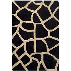 Black Giraffe Print Rug - 5' x 8' | Bed Bath & Beyond