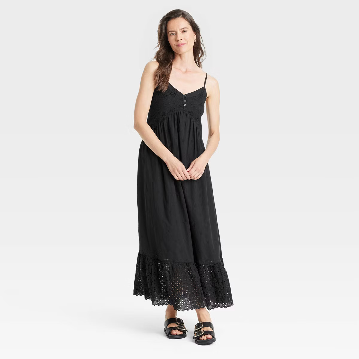 Women's Eyelet Maxi Sundress - Universal Thread™ | Target