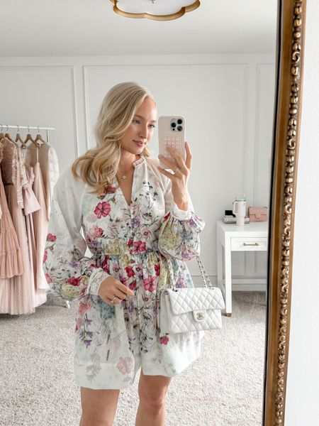 Found the prettiest look for less to a Zimmermann dress! Wearing a size small. Would be such a cute Easter dress option. It is on the shorter size fyi. Size up if you’re tall and need more length! 

#LTKSpringSale #LTKSeasonal