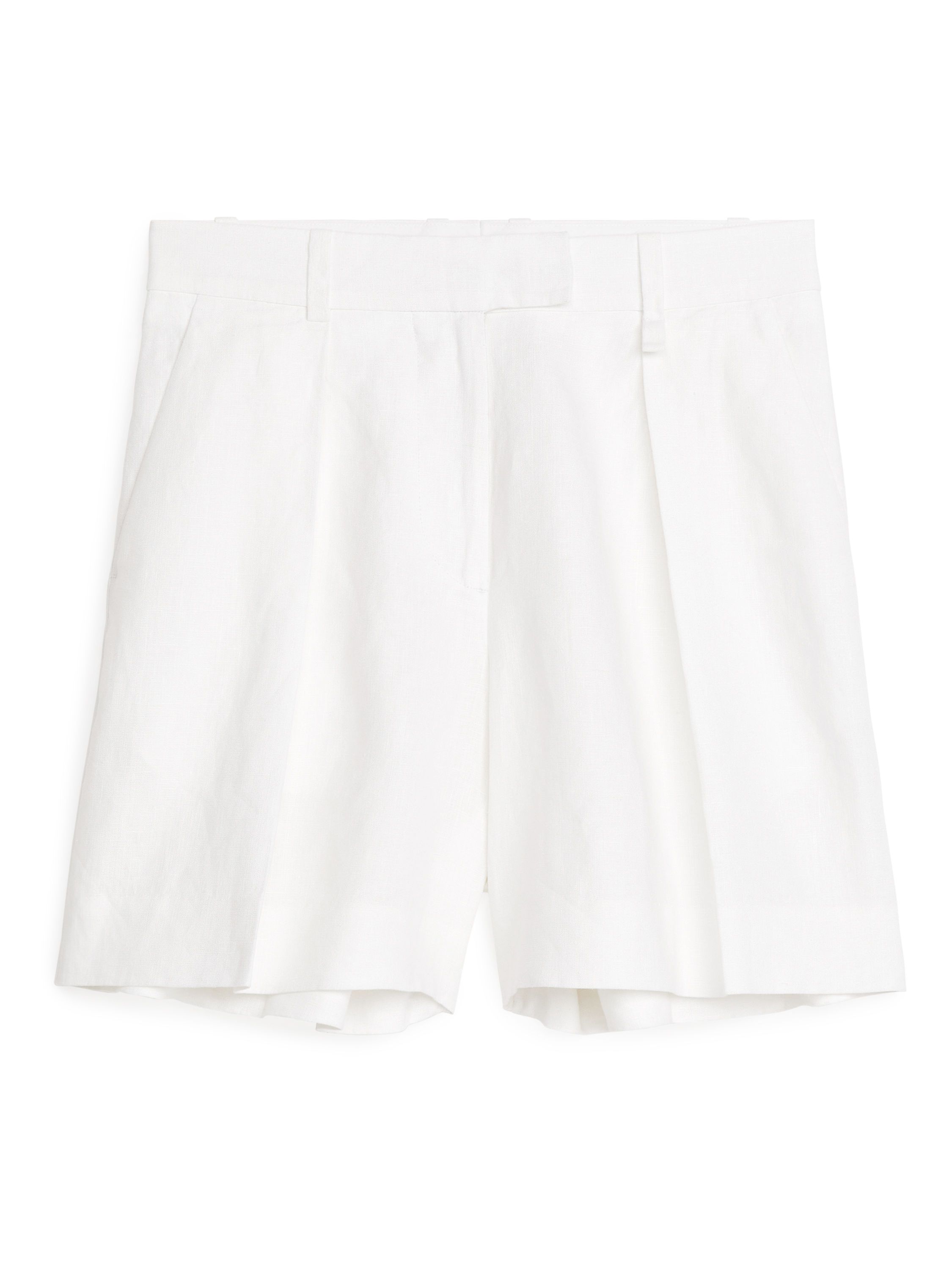 High Waist Linen Shorts | ARKET (US&UK)