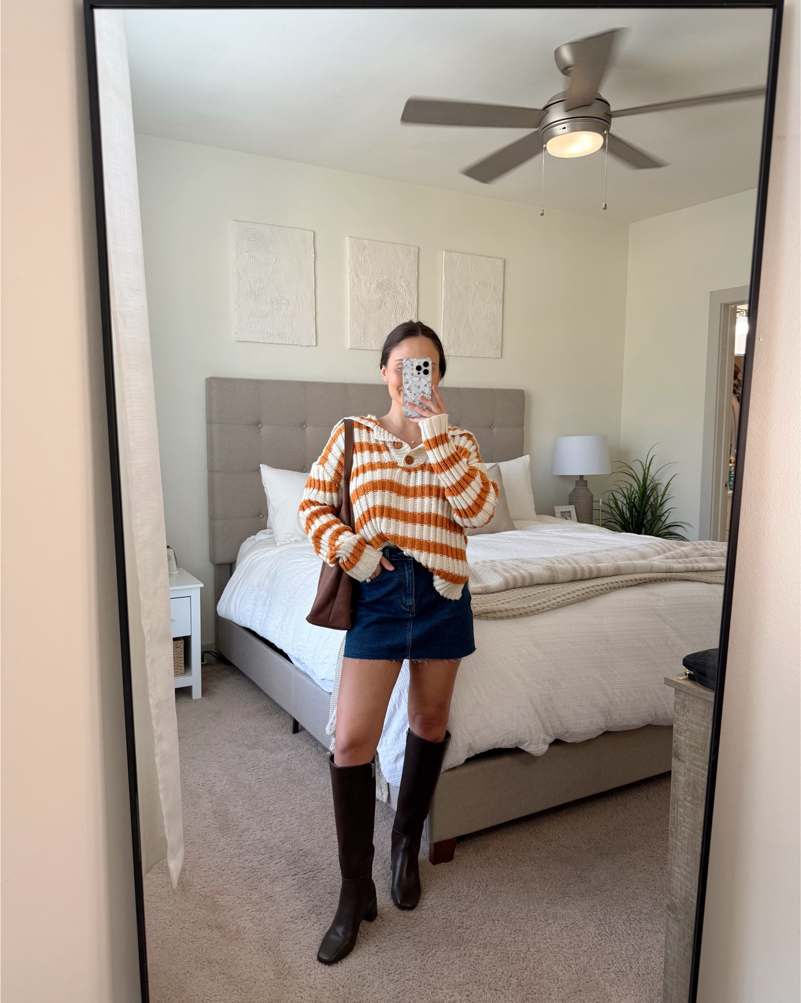 denim skirt - XS,
leather jacket - XS,
jeans - 24
sweatshirt - XS,
lounge pants - XS short


#LTKFindsUnder100 #LTKSeasonal #LTKStyleTip