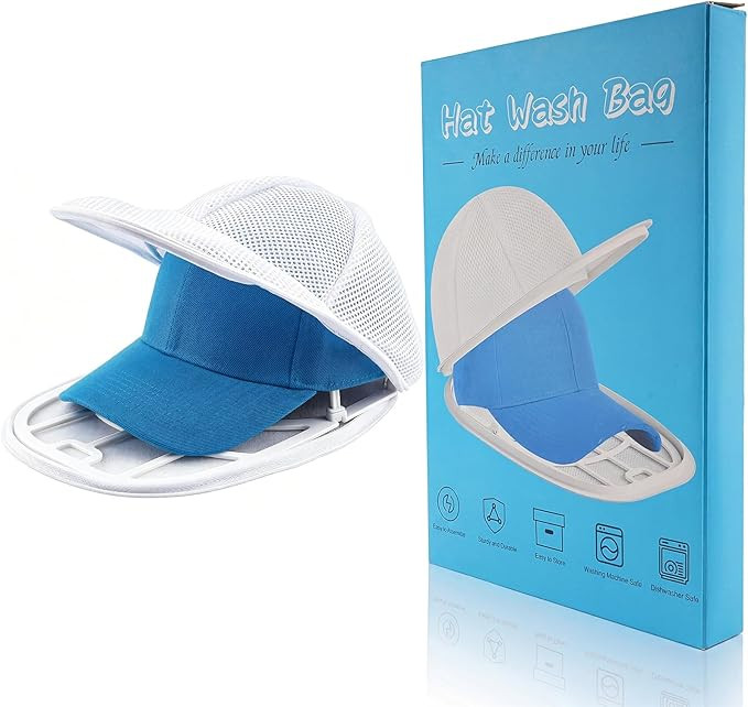 Hat Washer Cage, Hat Washer for Baseball Caps for Washing Machine or Dishwasher, Ball Cap Washers... | Amazon (US)