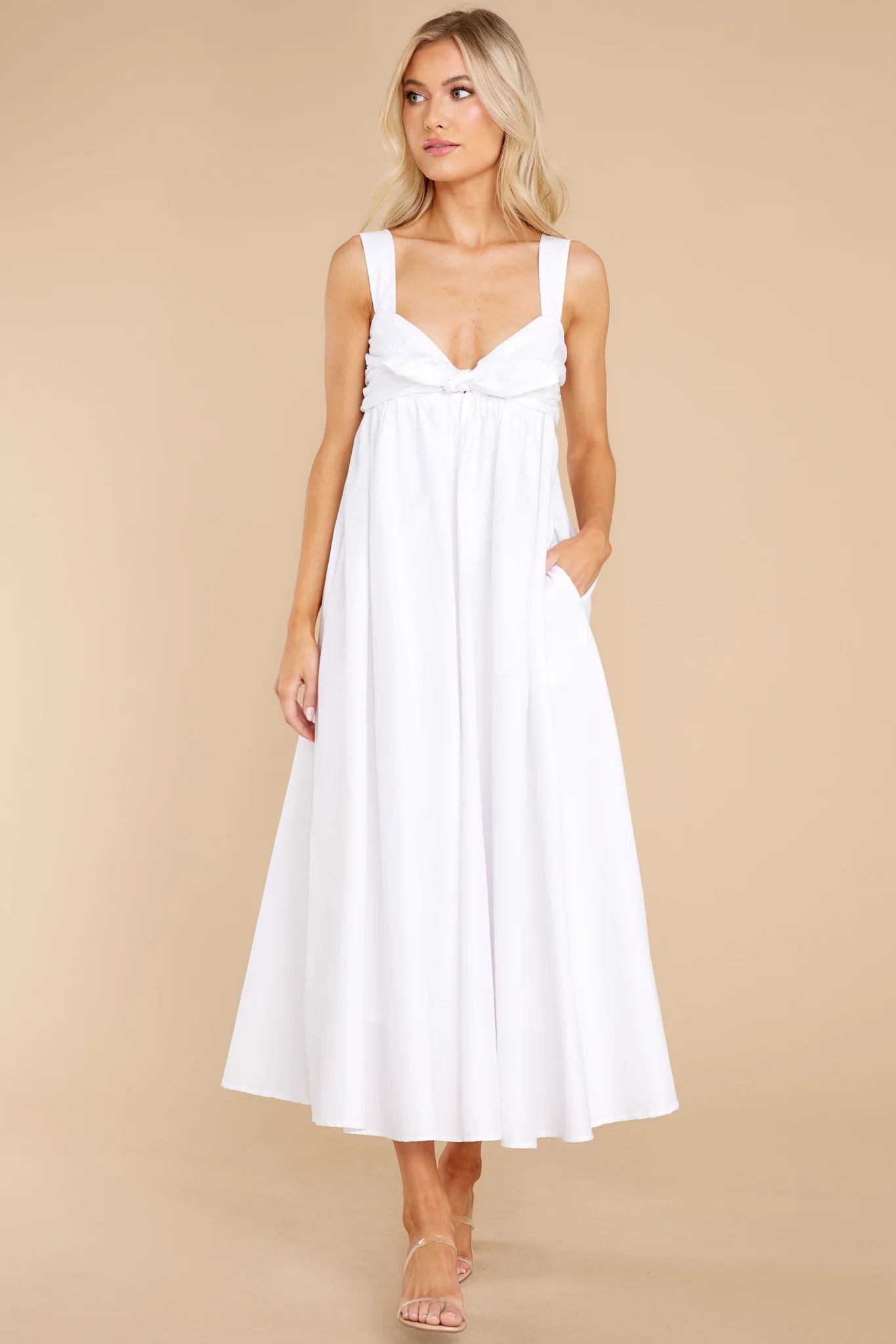 A True Delight White Maxi Dress | Red Dress 