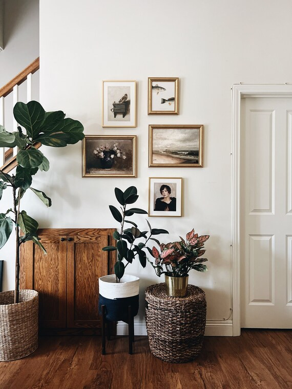 Gallery Wall Set of Five Unframed Vintage Prints in Muted | Etsy | Etsy (US)