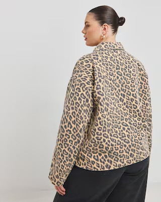 Leopard Print Boxy Jacket | Simply Be (UK)