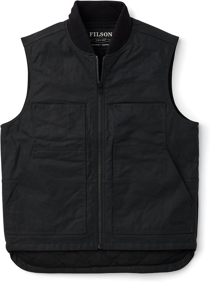 Filson Tin Cloth Insulated Work Vest Black | Amazon (US)