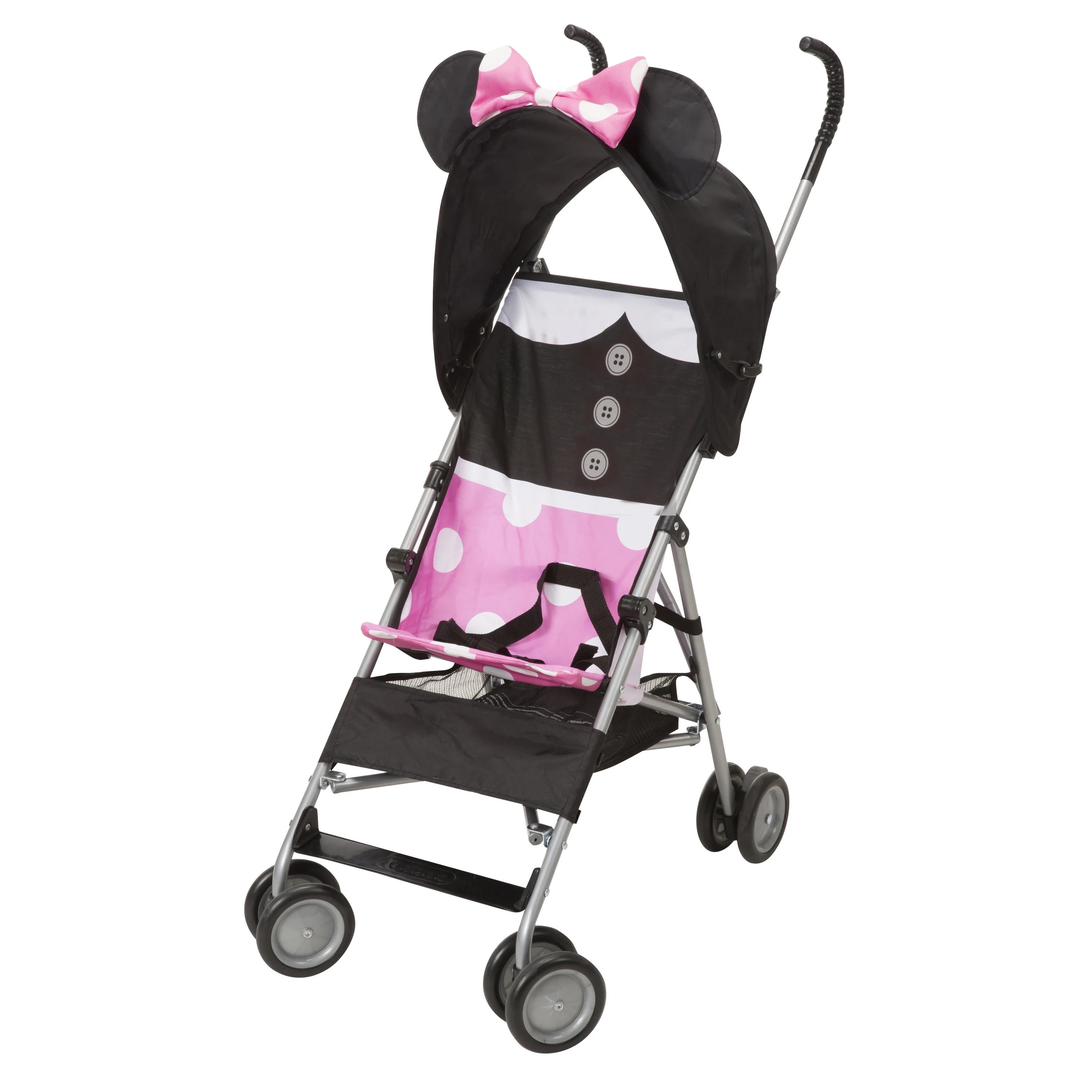 Disney Baby Comfort Height Character Umbrella Stroller with Basket, Minnie Dress Up | Walmart (US)