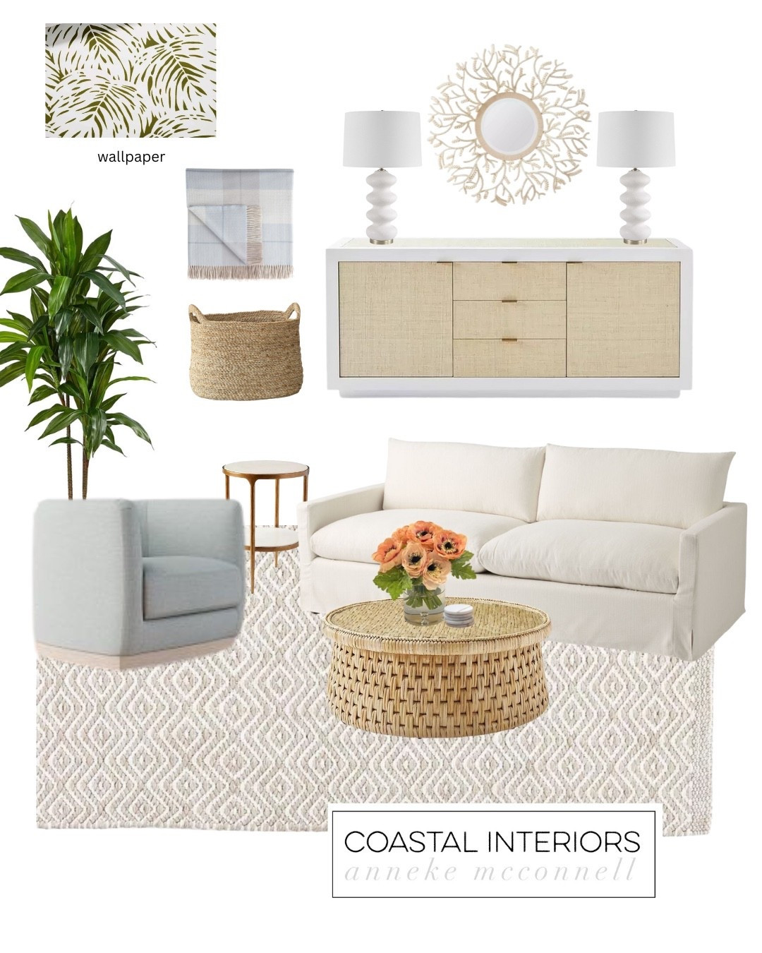 Coastal Luxury Living Room design idea 

#LTKFindsUnder100 #LTKHome #LTKSaleAlert