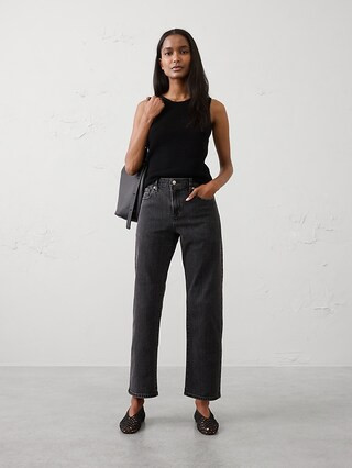 Straight-Leg Mid-Rise Jean | Banana Republic Factory