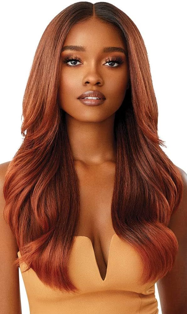 Outre Lace Front Wig - Melted Hairline - Kamiyah (DRFF2/CINNAMON MOCHA) | Amazon (US)