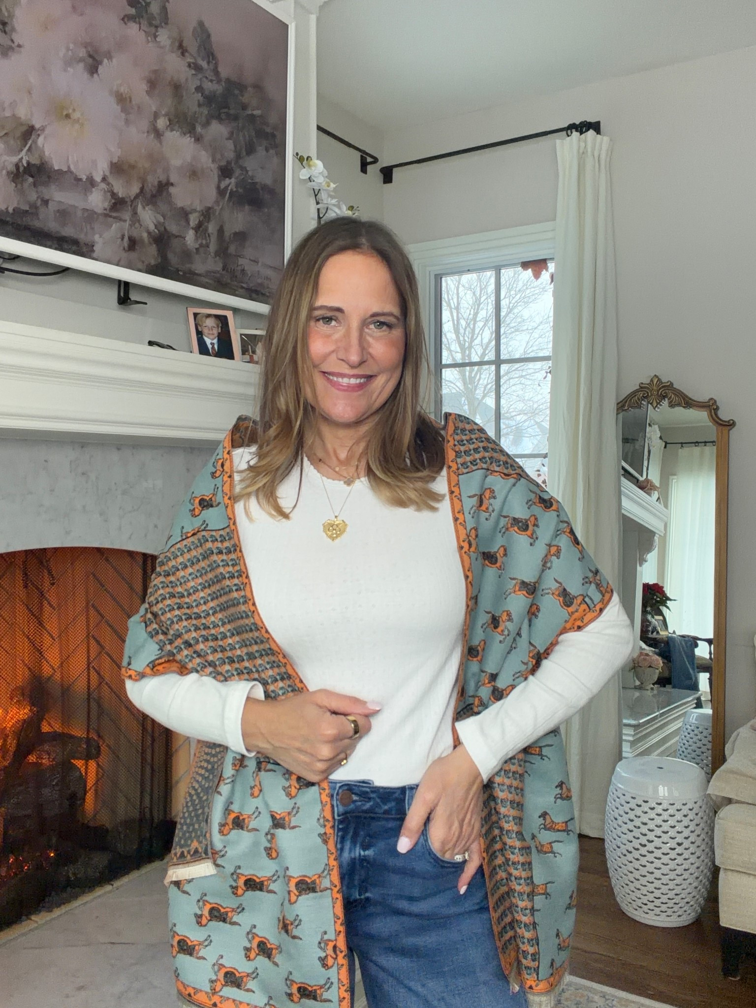 Love this scarf! 

#LTKOver40 #LTKFindsUnder100