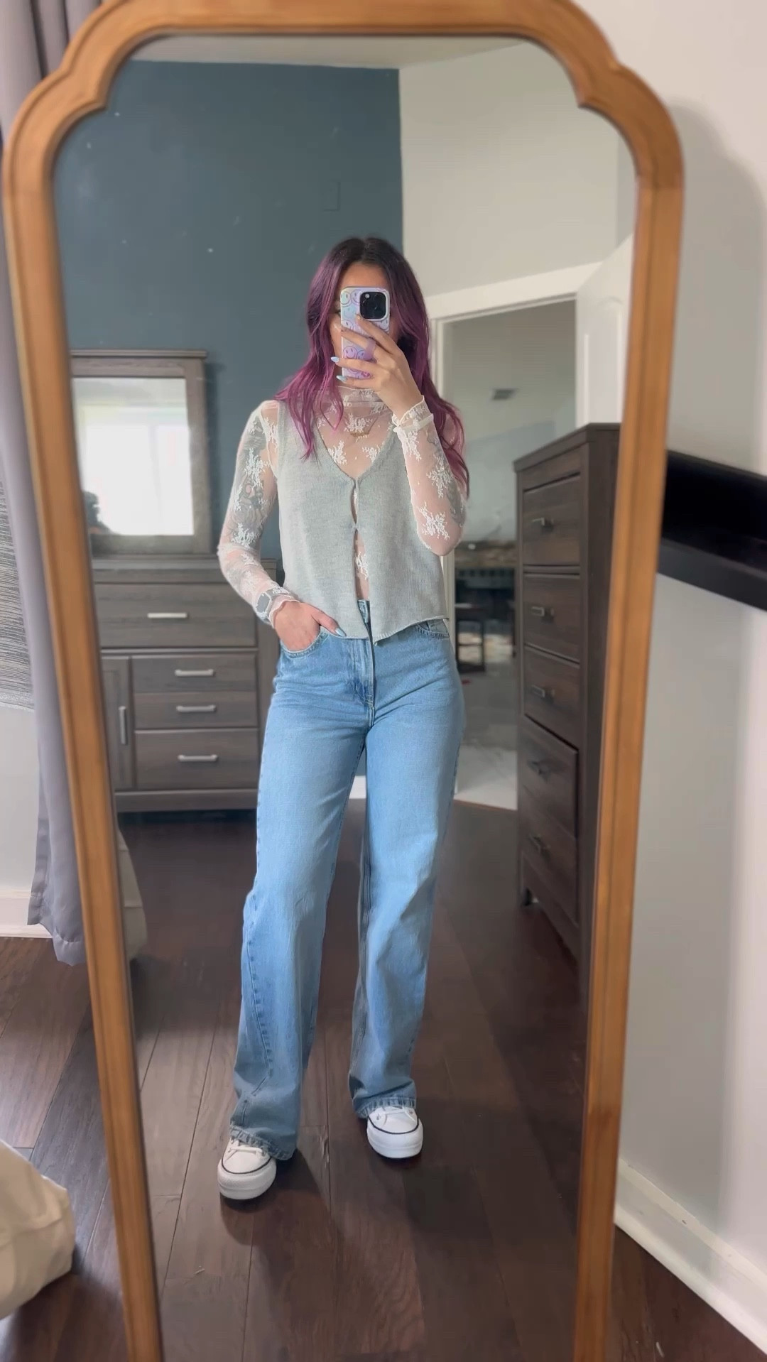 Living for the lace! 
I tried this vest on without the lace and it just looked.. meh.

The lace under elevated this look IMO. What do you think?

Lace / spring outfit / ootd / casual style / Free People / wide leg denim / for her / Amazon fashion / Nicki Bunting / Chronically Authenticc

#LTKstyletip #LTKVideo