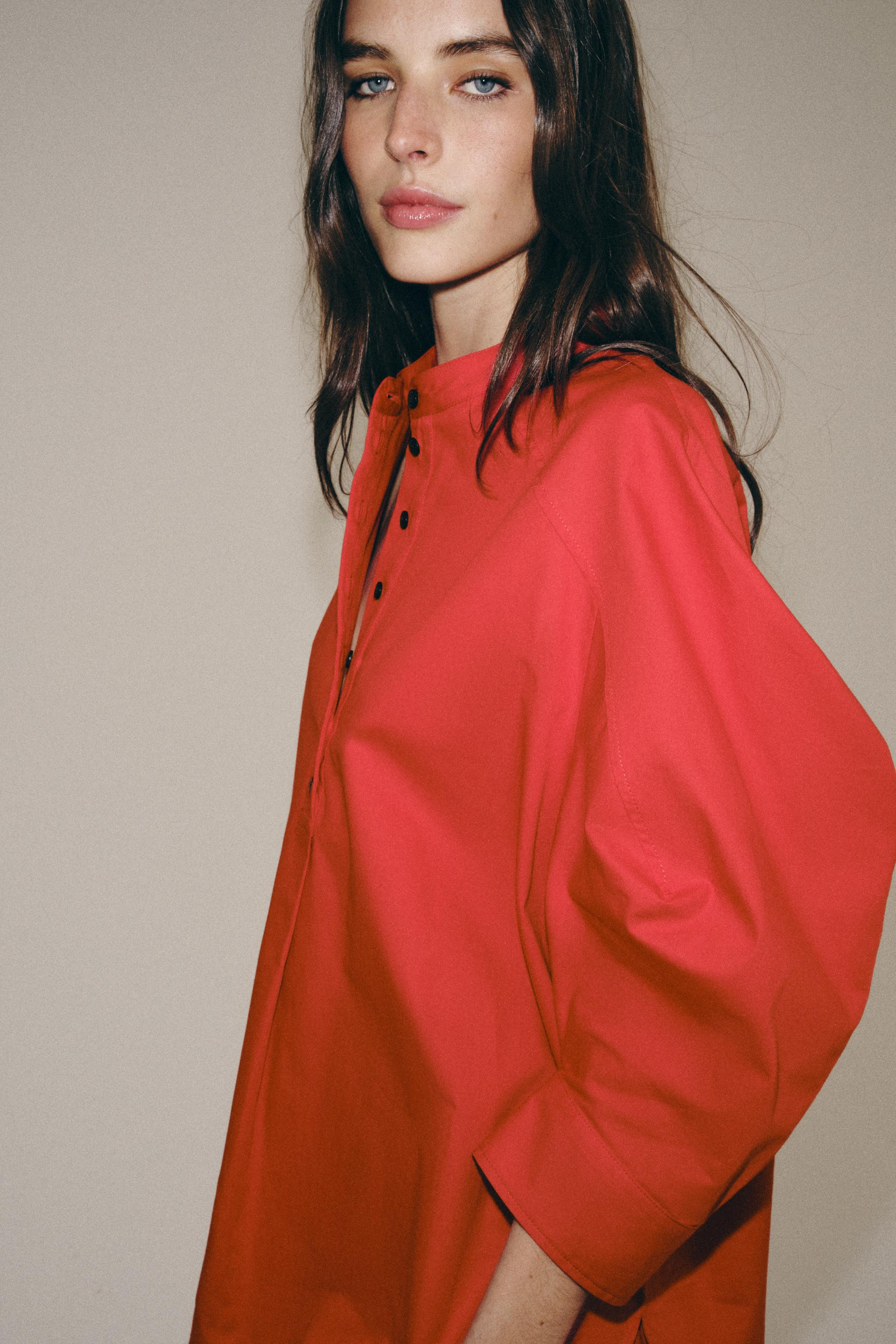 ZW COLLECTION PUFF SLEEVE SHIRT | Zara US