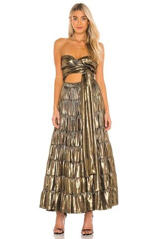 Free People X REVOLVE Something Magical Maxi in Bronze from Revolve.com | Revolve Clothing (Global)