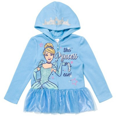 Disney Princess Cinderella Infant Baby Girls Zip Up Hoodie 18 Months | Target