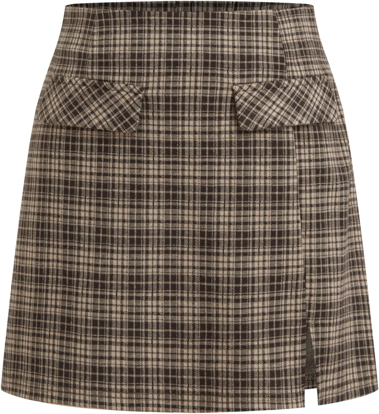 CIDER Mini Skirt High Waist Split Party Basic A Line Skirt | Amazon (US)