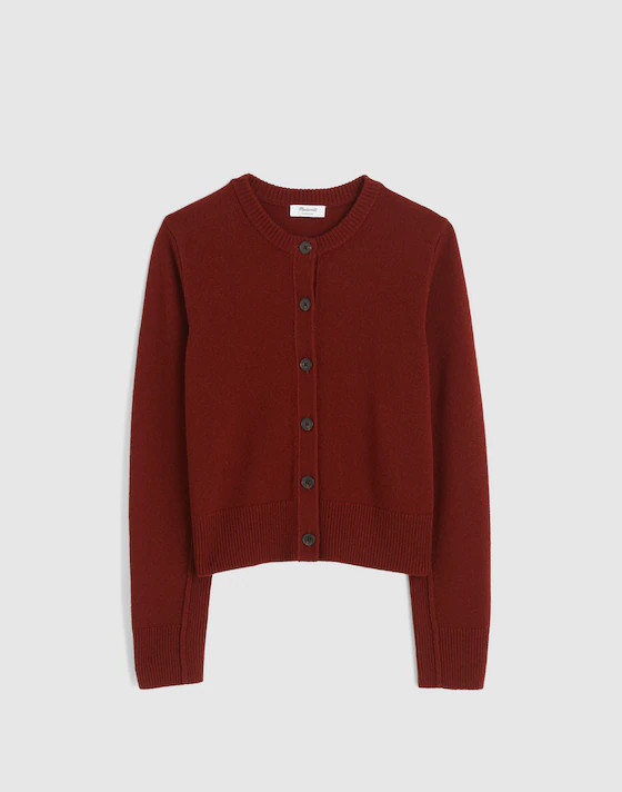 Cashmere Button-Front Cardigan Sweater | Madewell