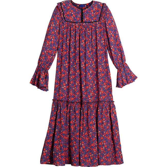 Women's Ginny Dress, Purple Multi Floral | Maisonette