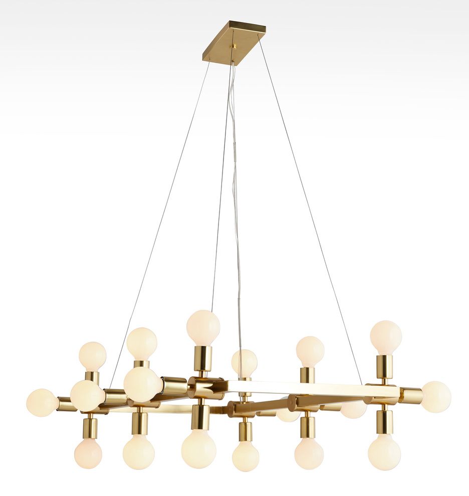 Radcliffe 40" Rectangular Bare Bulb Chandelier

  Item #A1654 | Rejuvenation