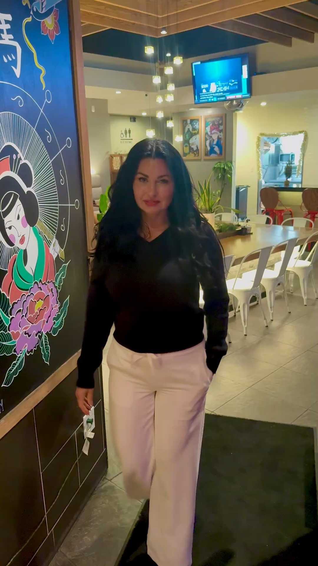 Winter date night outfit! 😘

I love a black and white outfit! This black crew neck sweater goes perfect with white wide leg pants✨

It looks dressy but is so comfy.⭐️

#pants #sweater #datenightoutfit 
#blacksweater  #reformationpants

#LTKootd #LTKFindsUnder100 #LTKdayinmylife