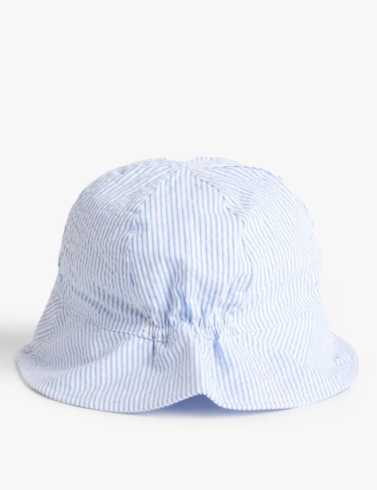 Kids' Pure Cotton Striped Sun Hat (0-6 Yrs) | Marks & Spencer (UK)
