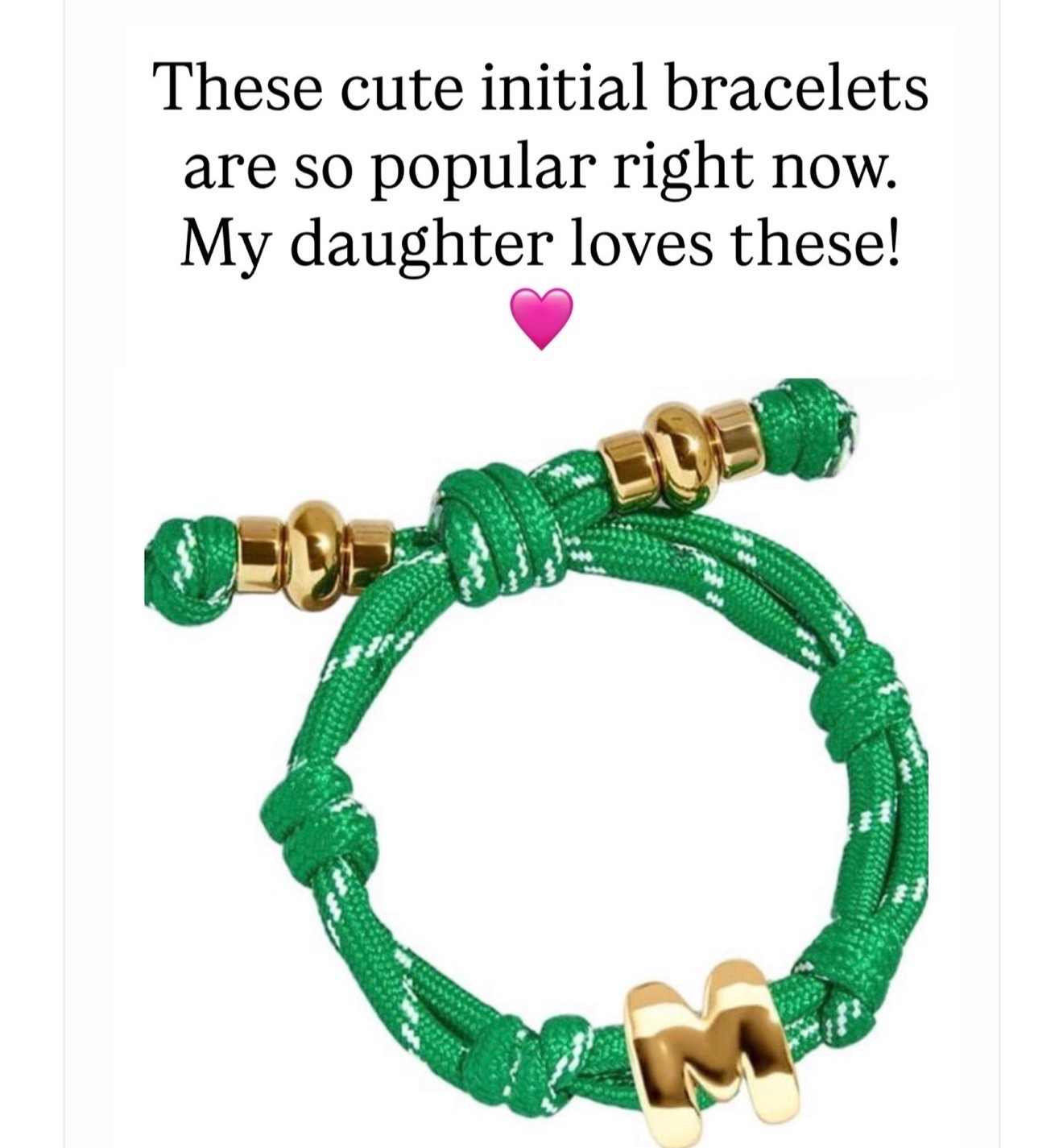 Cute initial rope bracelets for girls

#LTKootd