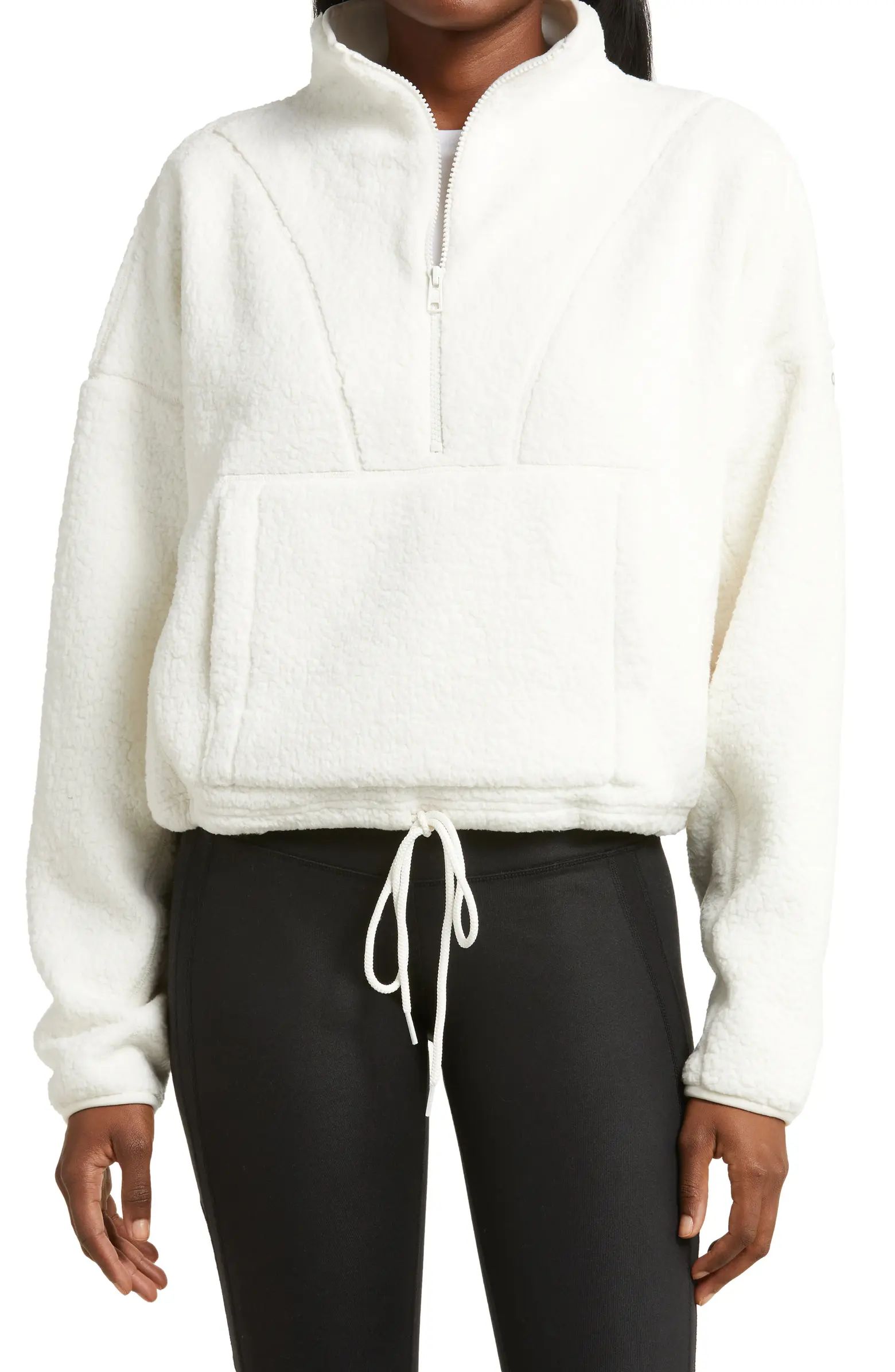 Alo Elysian High Pile Fleece Half Zip Pullover | Nordstrom | Nordstrom