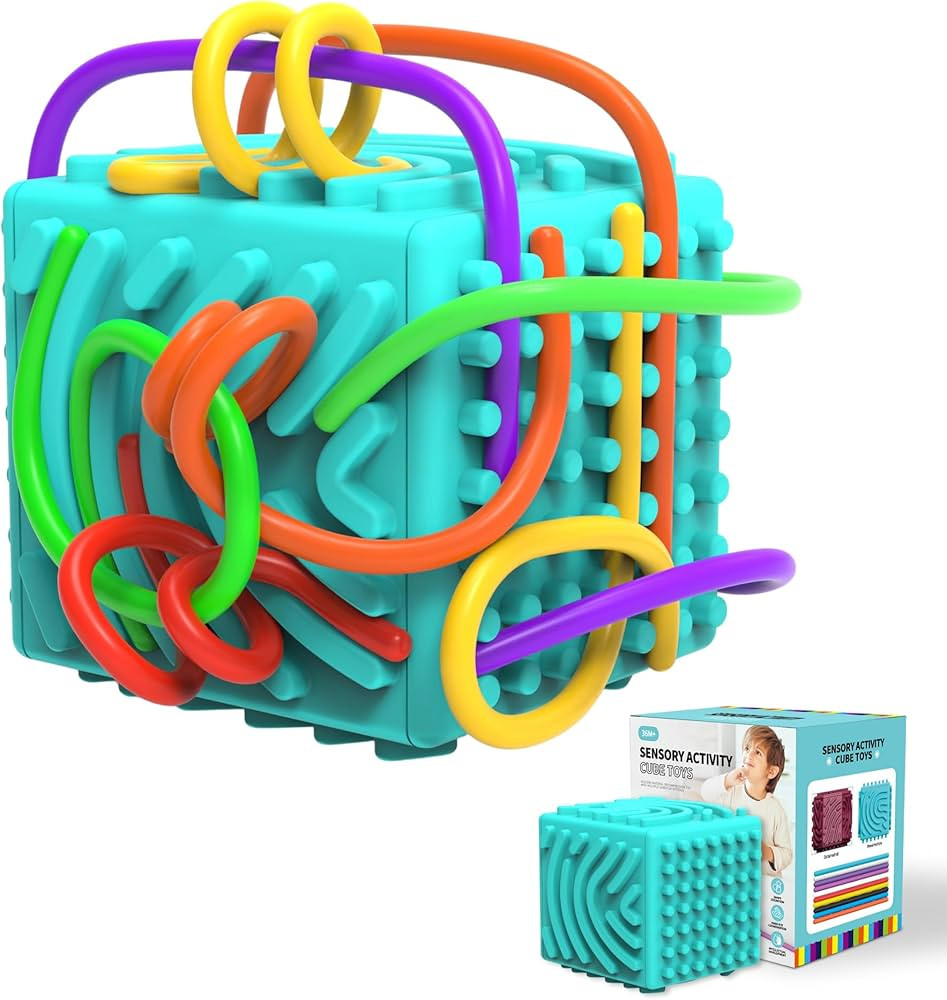 3D Sensory Activity Board - Silicone Sensory Toys, Fidget Toys for Calming, Stress, Anxiety, ADHD... | Amazon (US)