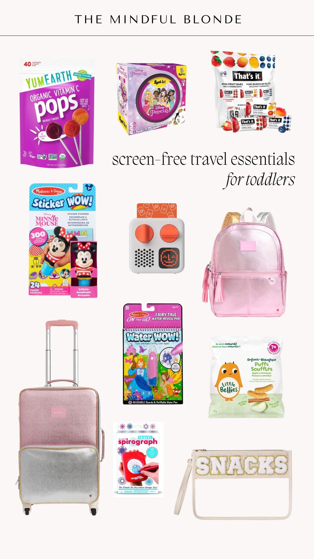 Scree-free travel essentials for toddlers 🩷

#LTKfamily #LTKtravel #LTKkids