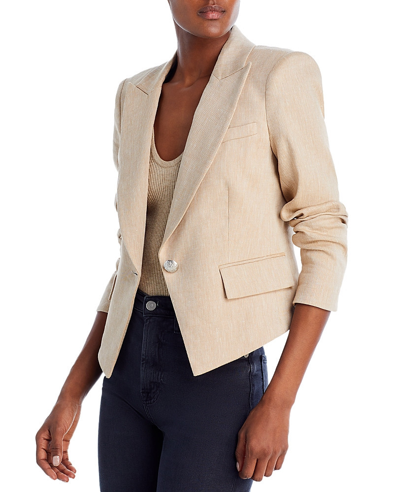 Veronica Beard Hosanna Dickey Short One Button Blazer | Bloomingdale's (US)