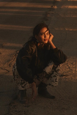 By Anthropologie Faux-Leather Crop Bubble Bomber Jacket | Anthropologie (US)