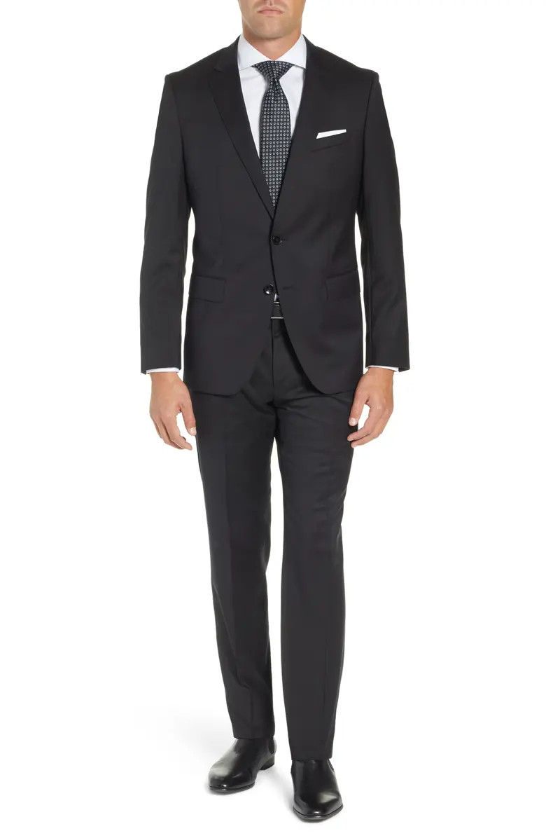 Huge/Genius Trim Fit Solid Wool Suit | Nordstrom | Nordstrom