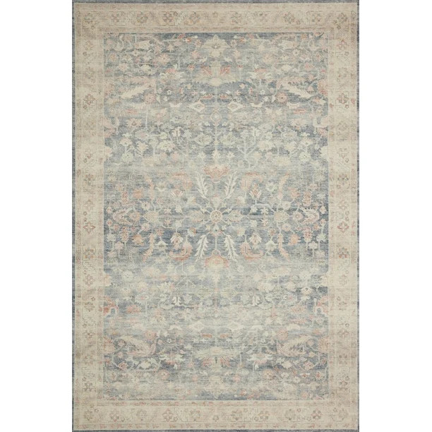 Loloi II Hathaway Printed Oriental Denim / Multi Area Rug - Walmart.com | Walmart (US)