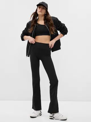 GapFit High Rise Power Split Flare Pants | Gap (US)