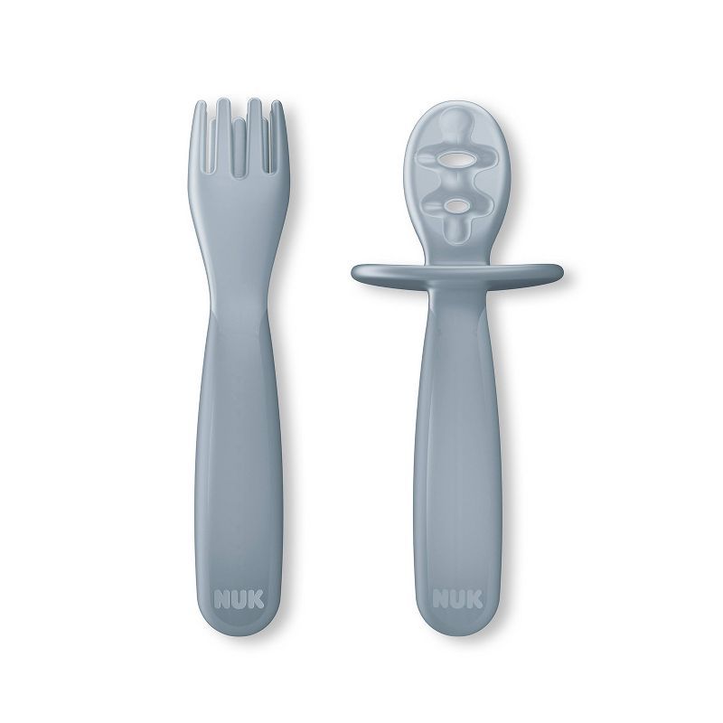NUK for Nature Pretensil Dipper Spoon and Fork Set - 2pk | Target