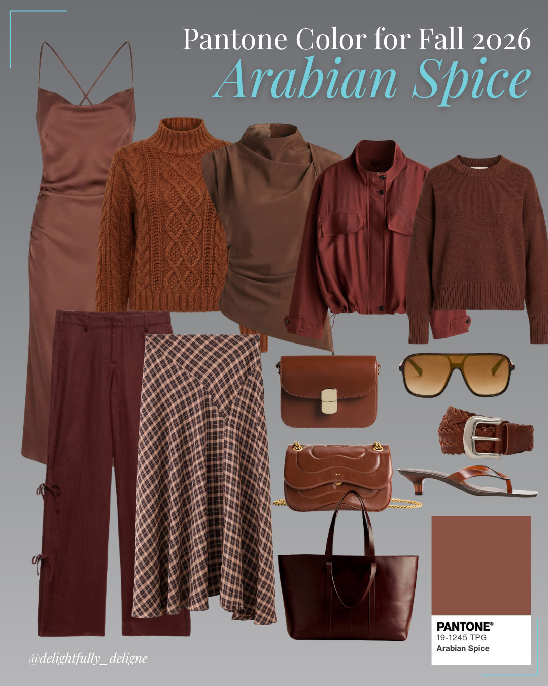Pantone F/W-26/27 Trending Color  "Arabian Spice" 🤎 Pantone’s rich, earthy brown is one of the standout shades for fall. 

 #LTKootd #LTKSeasonal #LTKOver40