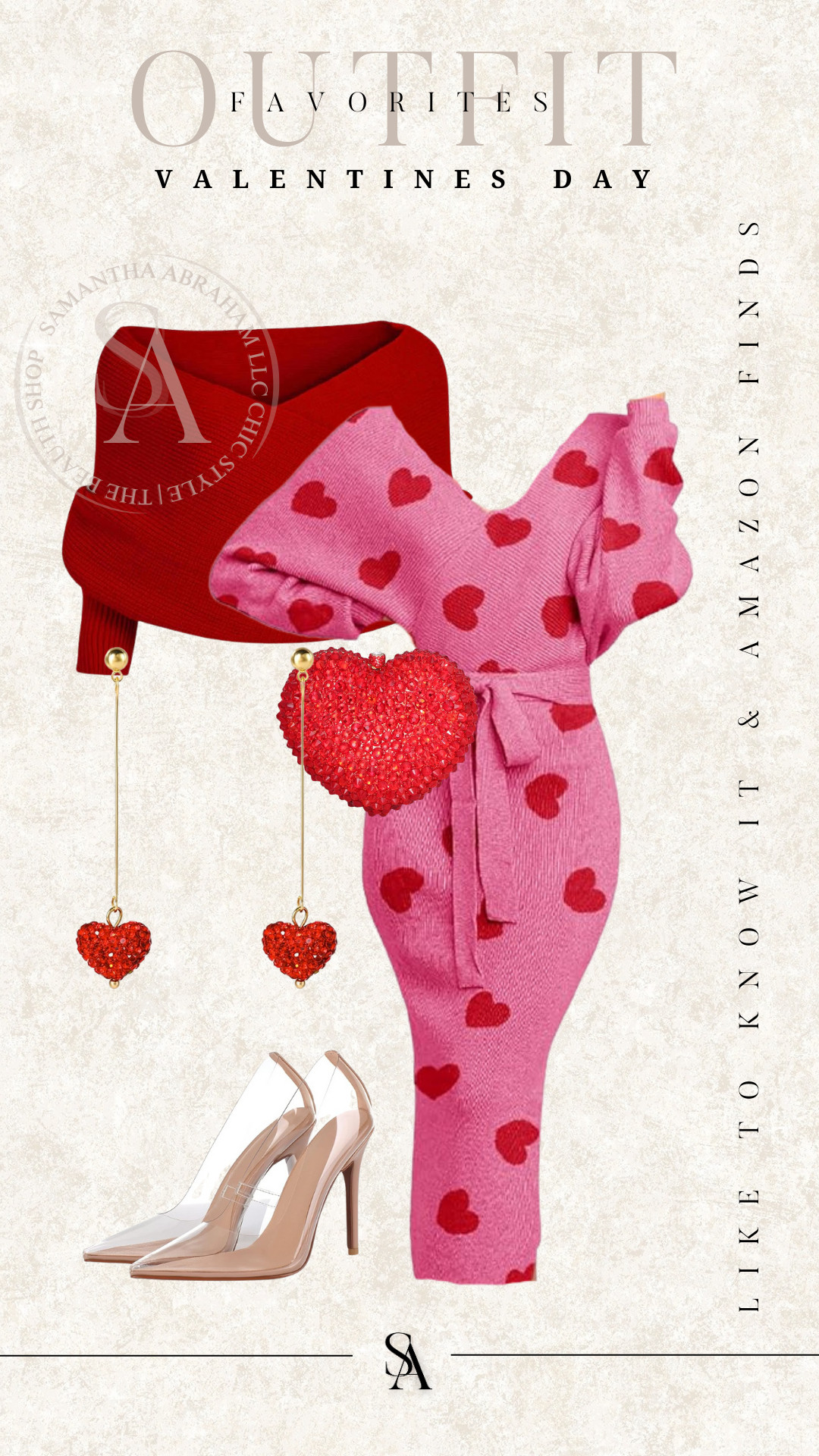 elegant and chic red and pink valentines day or spring outfit idea 

 #LTKSeasonal #LTKOver40 #LTKStyleTip