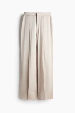 Loose-fit satin trousers | H&M (UK, MY, IN, SG, PH, TW, HK)