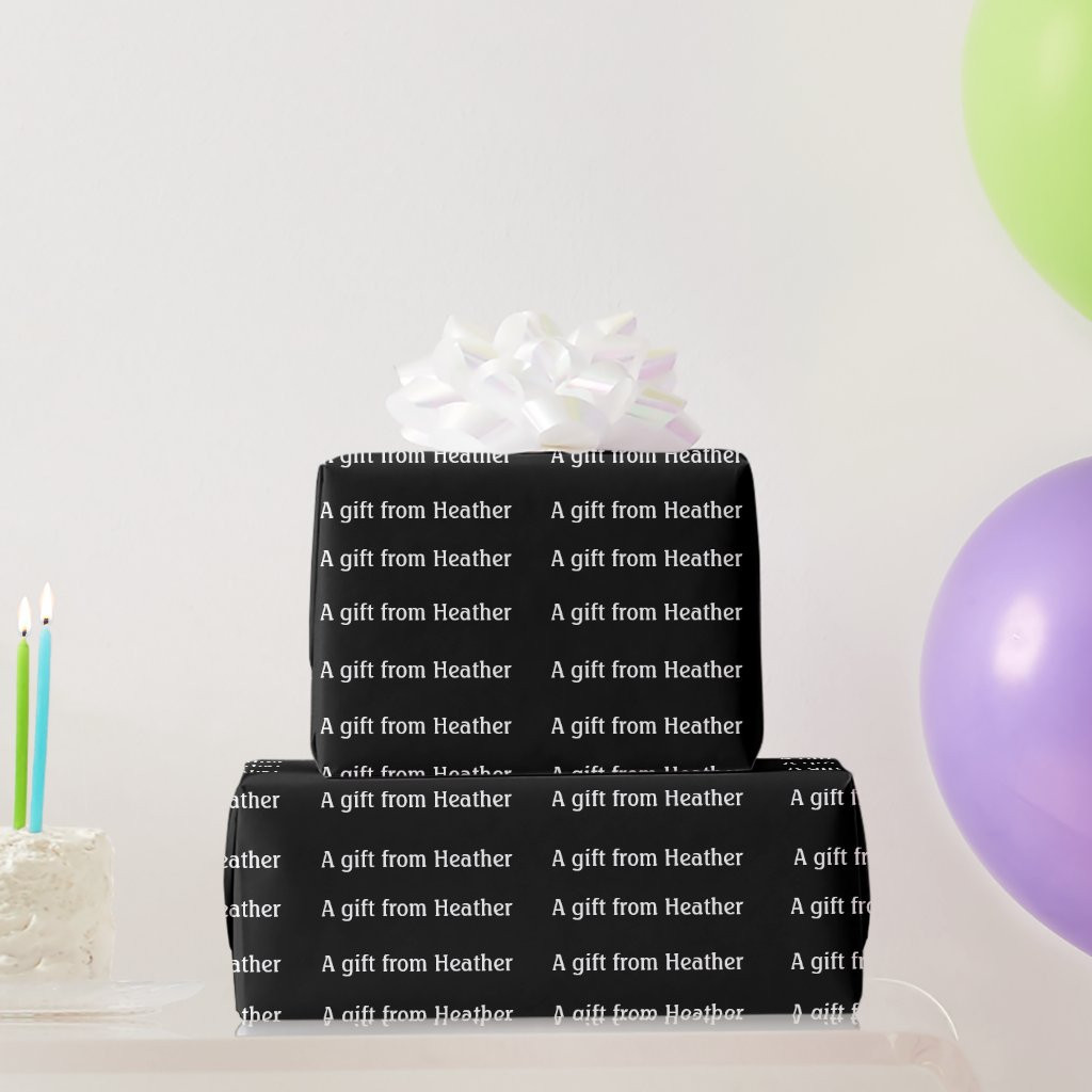 Black and White Personalized Gift with Name | Zazzle