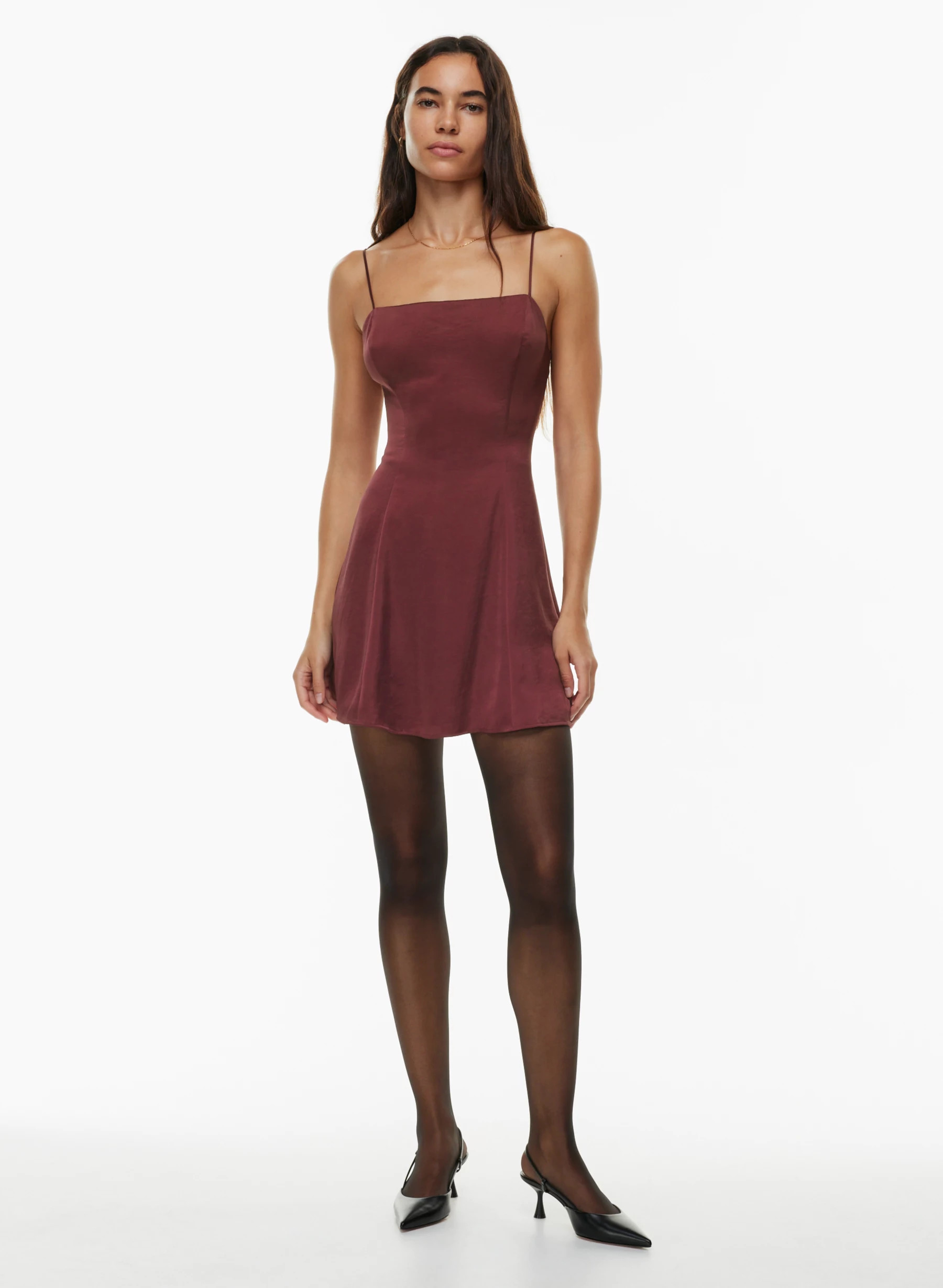 burgundy dress aritzia WILFRED