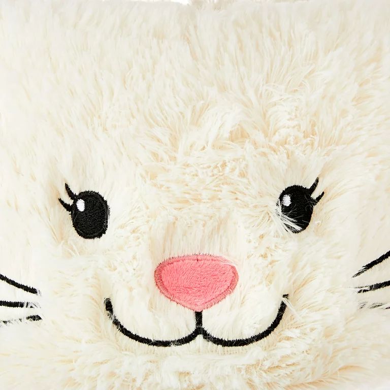 Way To Celebrate 8x 8 inch Easter Plush Bunny Easter Basket, White | Walmart (US)