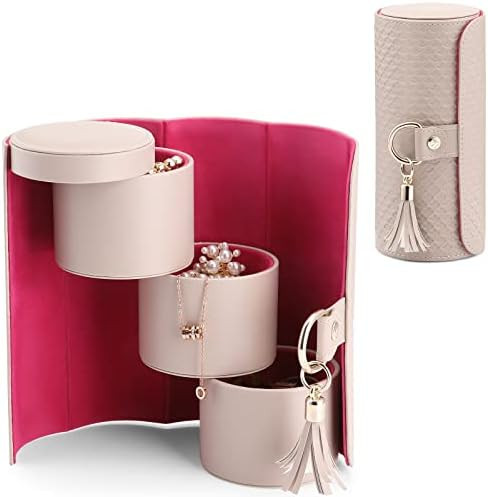 Vlando Viaggio Small Jewelry Case Box, Travel Essential Accessories for Women, Gifts for Traveler... | Amazon (US)