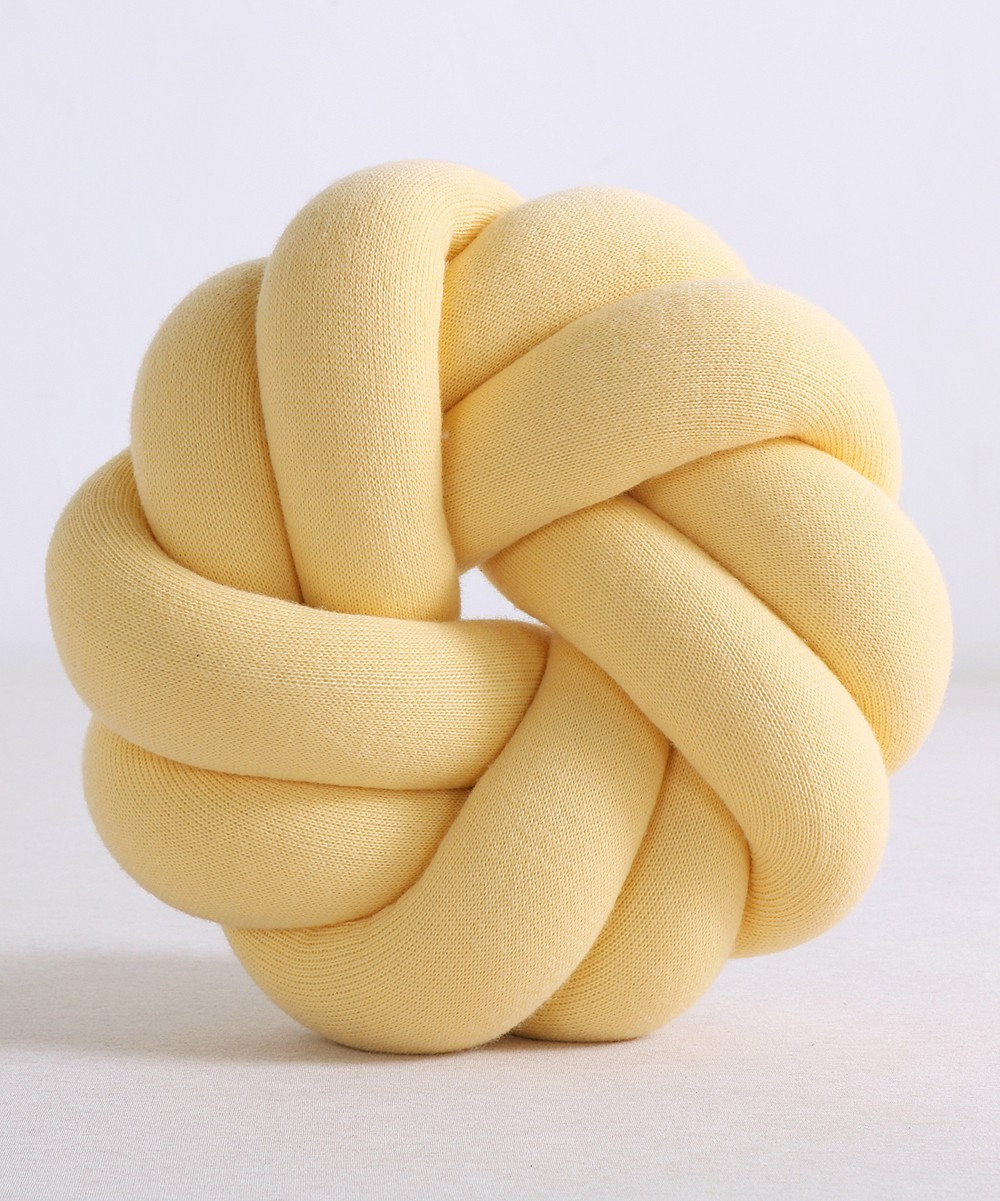 Ruji Throw Pillows Yellow - Yellow Annular Knot Throw Pillow | Zulily