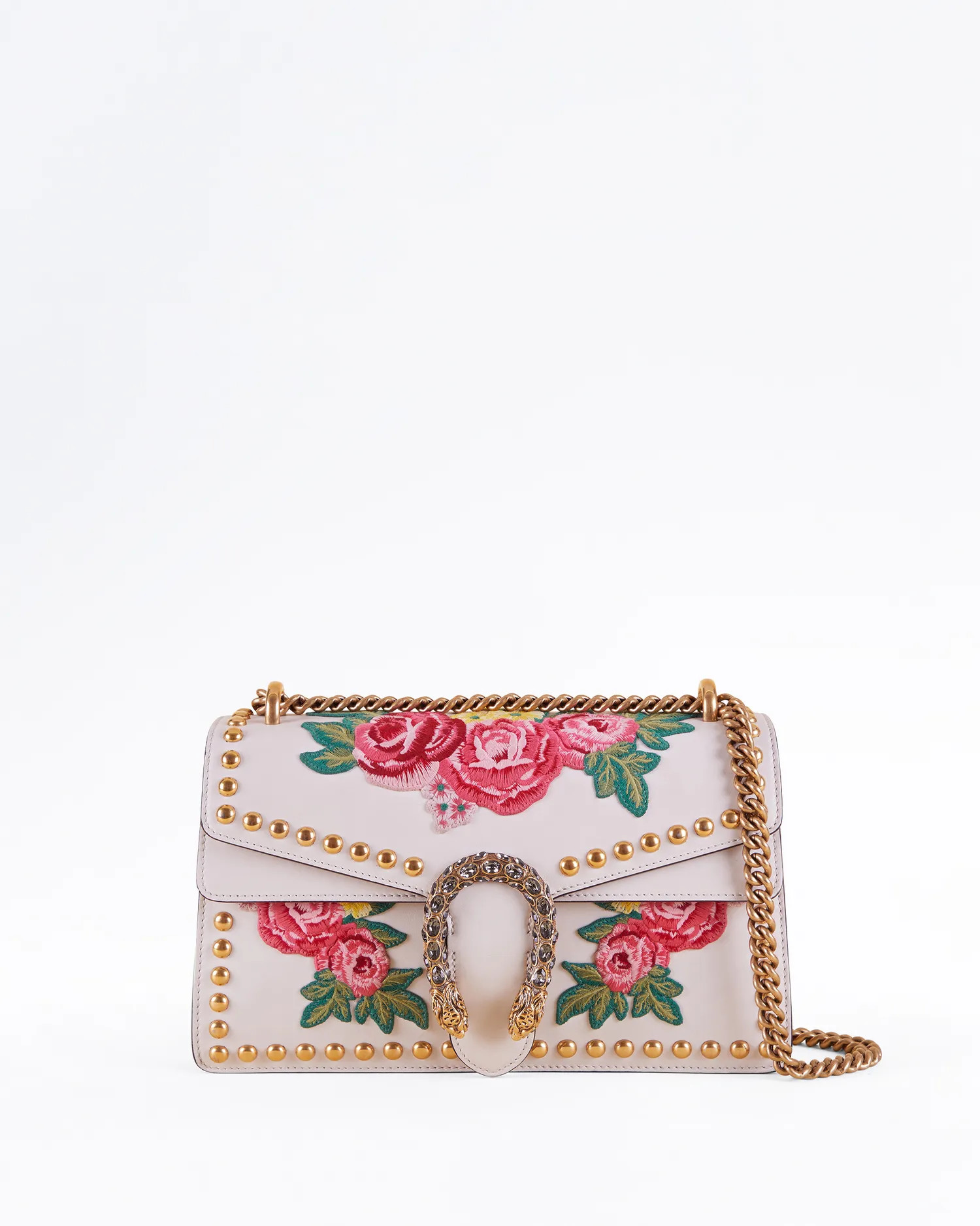 Studded Floral Dionysus Medium Shoulder Bag | Vivrelle