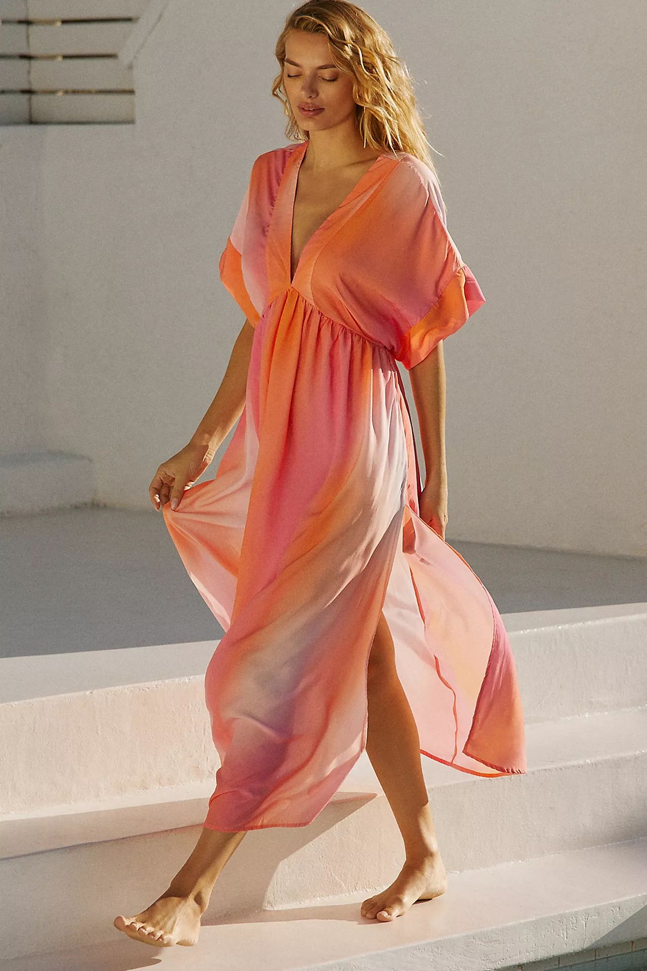 Malai Printed Cover-Up Midi Dress | Anthropologie (US)