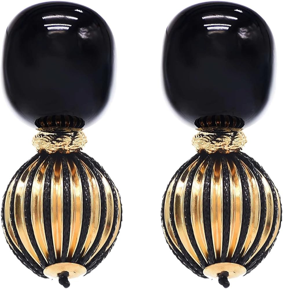 Jewel Earrings Waterfull Ball Scorpion Resin Flower Earrings Personalised Exaggerated Earrings | Amazon (US)